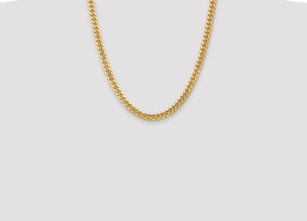 14K Semi-Solid Miami Cuban with Lobster Clasp Chain (Style BC155-22)