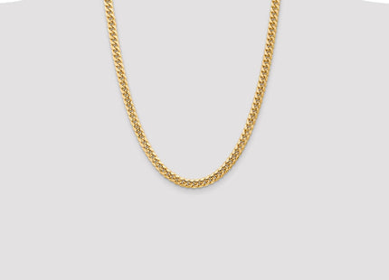 14K Semi-Solid Miami Cuban with Lobster Clasp Chain (Style BC155-24)