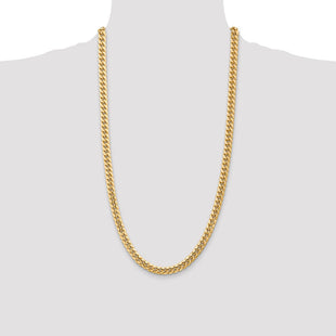 14K Semi-Solid Miami Cuban with Lobster Clasp Chain (Style BC155-28)