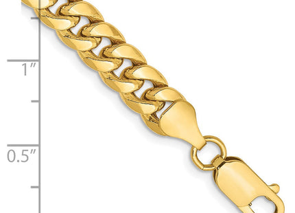 14K Semi-Solid Miami Cuban with Lobster Clasp Bracelet (Style BC155-7)