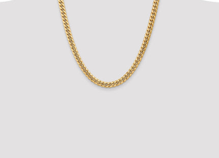 14K Semi-Solid Miami Cuban with Lobster Clasp Chain (Style BC156-22)