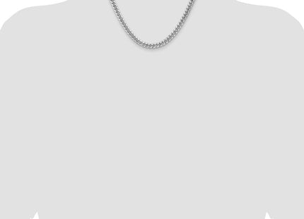 14k WG Semi-Solid Miami Cuban Chain (Style BC156W-18)