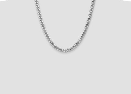 14k WG Semi-Solid Miami Cuban Chain (Style BC156W-22)