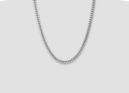 14k WG Semi-Solid Miami Cuban Chain (Style BC156W-24)