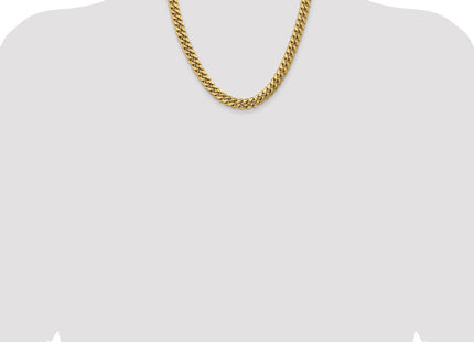 14K Semi-Solid Miami Cuban with Lobster Clasp Chain (Style BC157-20)