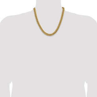 14K Semi-Solid Miami Cuban with Lobster Clasp Chain (Style BC157-20)