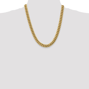 14K Semi-Solid Miami Cuban with Lobster Clasp Chain (Style BC157-22)