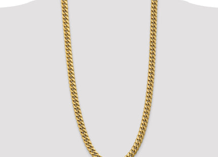 14K Semi-Solid Miami Cuban with Lobster Clasp Chain (Style BC157-30)