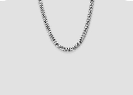 14k WG Semi-Solid Miami Cuban Chain (Style BC157W-22)