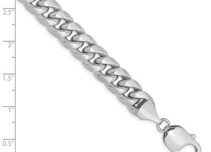 14k WG Semi-Solid Miami Cuban Chain (Style BC157W-8)