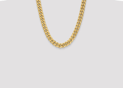 14K Semi-Solid Miami Cuban with Lobster Clasp Chain (Style BC158-22)