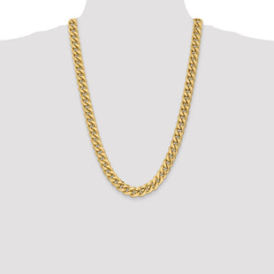 14K Semi-Solid Miami Cuban with Lobster Clasp Chain (Style BC158-26)