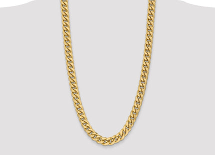 14K Semi-Solid Miami Cuban with Lobster Clasp Chain (Style BC158-28)