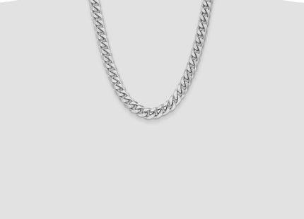 14k WG Semi-Solid Miami Cuban Chain (Style BC158W-22)