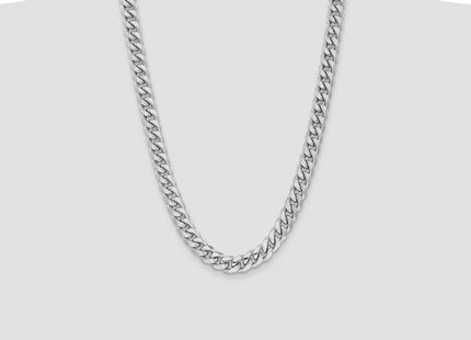 14k WG Semi-Solid Miami Cuban Chain (Style BC158W-26)