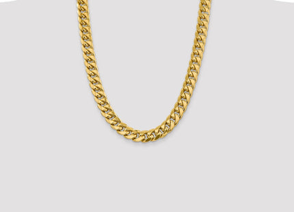 14K Semi-Solid Miami Cuban with Lobster Clasp Chain (Style BC164-24)