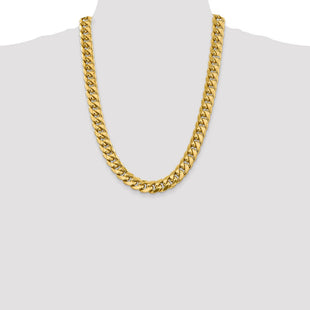 14K Semi-Solid Miami Cuban with Lobster Clasp Chain (Style BC164-24)