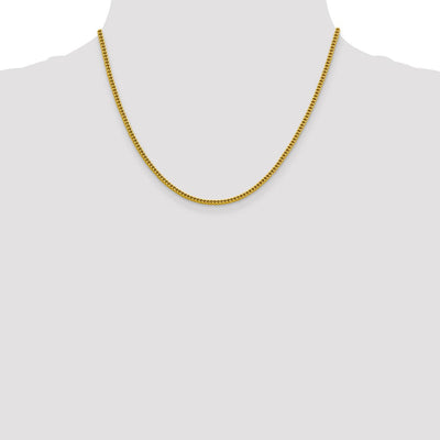 14K Semi-Solid Franco with Lobster Clasp Chain