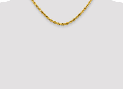 14K Semi Solid Rope with Lobster Clasp Chain (Style BC168-16)