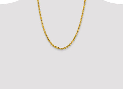 14K Semi Solid Rope with Lobster Clasp Chain (Style BC168-22)