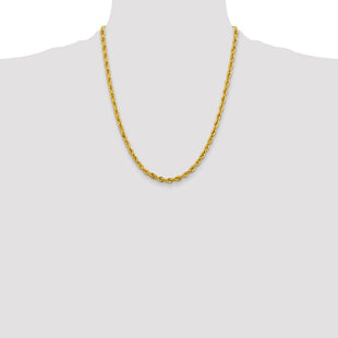 14K Semi Solid Rope with Lobster Clasp Chain (Style BC168-22)