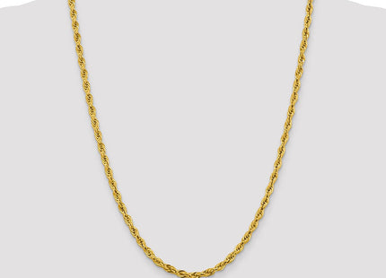 14K Semi Solid Rope with Lobster Clasp Chain (Style BC168-24)
