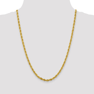 14K Semi Solid Rope with Lobster Clasp Chain (Style BC168-24)