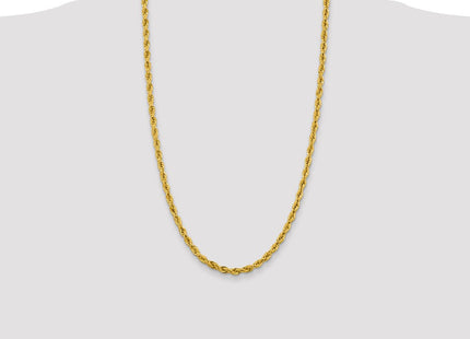 14K Semi Solid Rope with Lobster Clasp Chain (Style BC168-26)