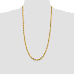 14K Semi Solid Rope with Lobster Clasp Chain (Style BC168-28)