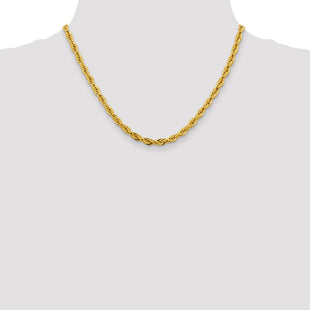 14K Semi Solid Rope with Lobster Clasp Chain (Style BC169-18)