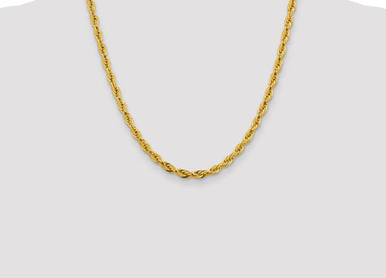 14K Semi Solid Rope with Lobster Clasp Chain (Style BC169-20)