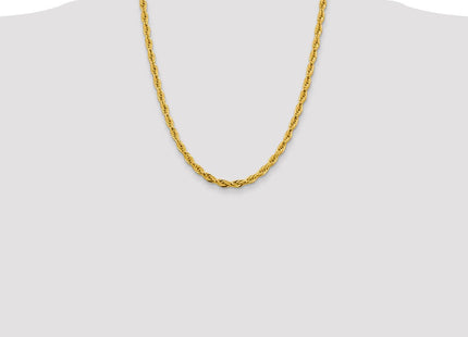 14K Semi Solid Rope with Lobster Clasp Chain (Style BC169-22)