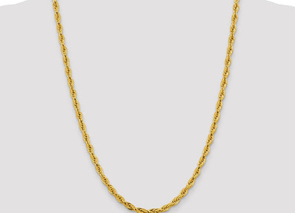 14K Semi Solid Rope with Lobster Clasp Chain (Style BC169-24)