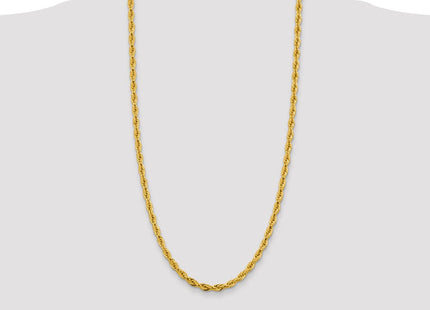 14K Semi Solid Rope with Lobster Clasp Chain (Style BC169-28)