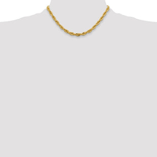 14K Semi Solid Rope with Lobster Clasp Chain (Style BC170-16)