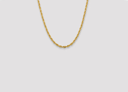14K Semi Solid Rope with Lobster Clasp Chain (Style BC170-22)