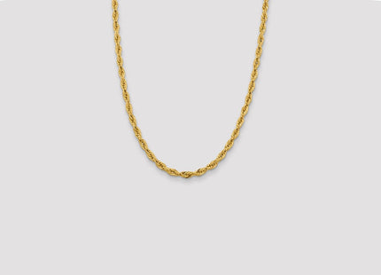 14K Semi Solid Rope with Lobster Clasp Chain (Style BC170-24)