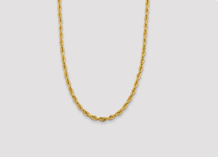 14K Semi Solid Rope with Lobster Clasp Chain (Style BC170-26)