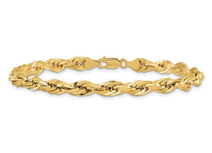 14K Semi Solid Rope with Lobster Clasp Chain (Style BC170-8)