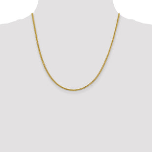 14K Semi-Solid 3-Wire Wheat with Lobster Clasp Chain (Style BC176-20)