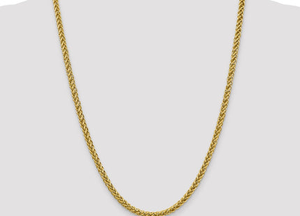 14K Semi-Solid 3-Wire Wheat with Lobster Clasp Chain (Style BC178-24)