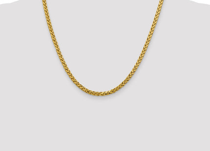 14K Semi-Solid Diamond-cut Wheat with Lobster Clasp Chain (Style BC185-20)