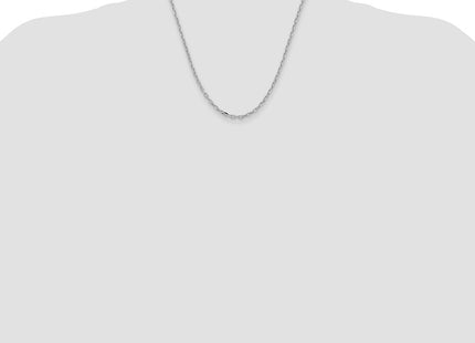 14K white gold chain