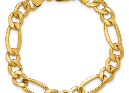 14K Semi-Solid Figaro with Lobster Clasp Bracelet (Style BC190-7)
