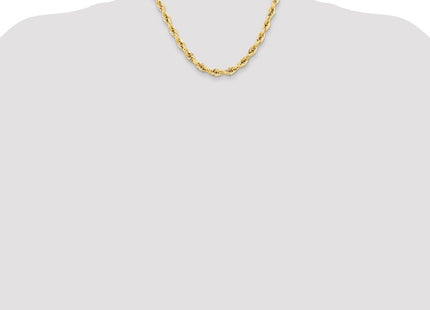 14K Semi Solid Rope with Lobster Clasp Chain (Style BC194-18)