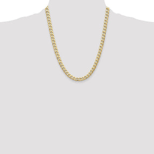 14k Semi-Solid Curb Chain (Style BC195-22)