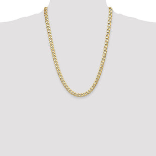 14k Semi-Solid Curb Chain (Style BC195-24)