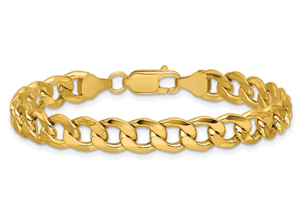 14k Semi-Solid Curb Chain, 7 x 7.5mm