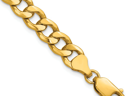14k Semi-Solid Curb Chain, 7 x 7.5mm