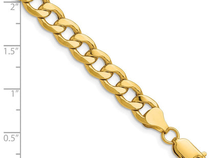14K gold curb link chain, alternate view